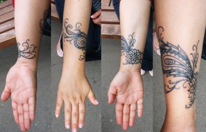 Tatouages sur le bras pour les filles. Croquis, motifs, inscriptions avec traduction, signification. Signification du tatouage