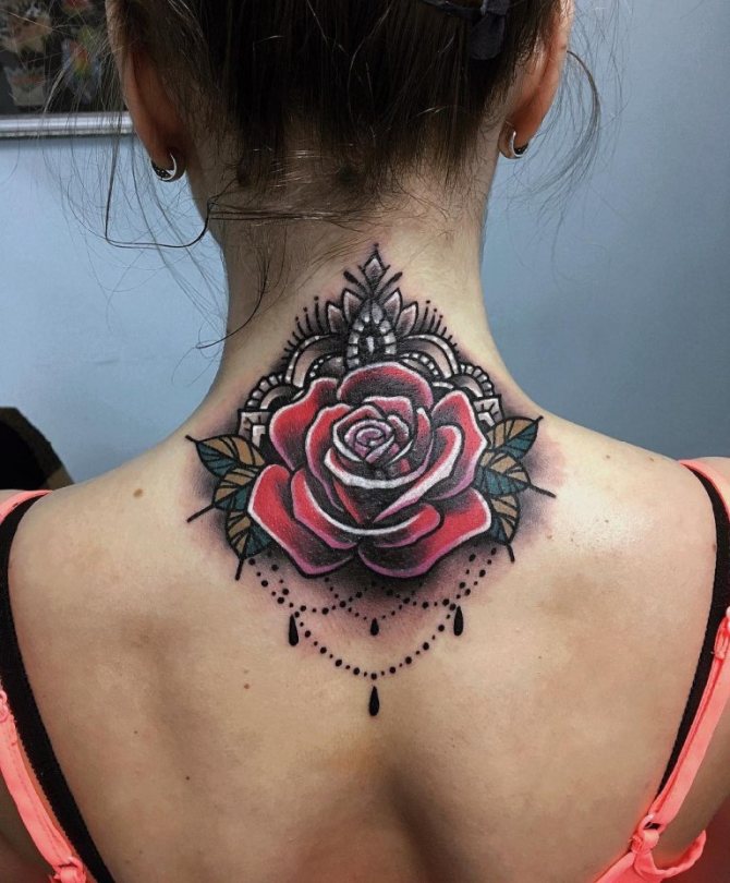 Tatouages du cou