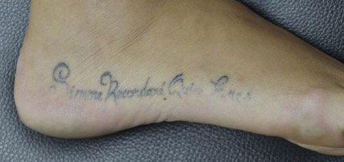 Tatouage sur le pied