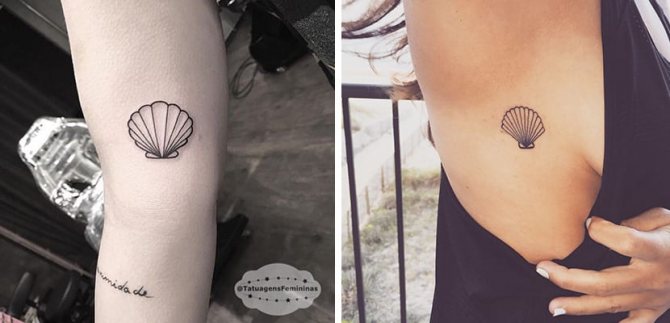 Tatouages Coquillages