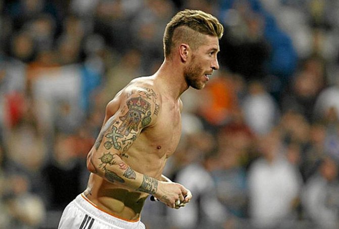 Les tatouages de Sergio Ramos. Tatouage de photos
