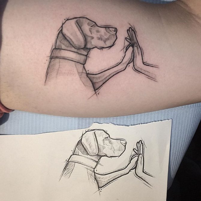tatouages de chiens