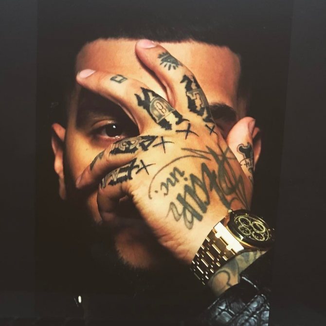 Timati, tatouage Black Star