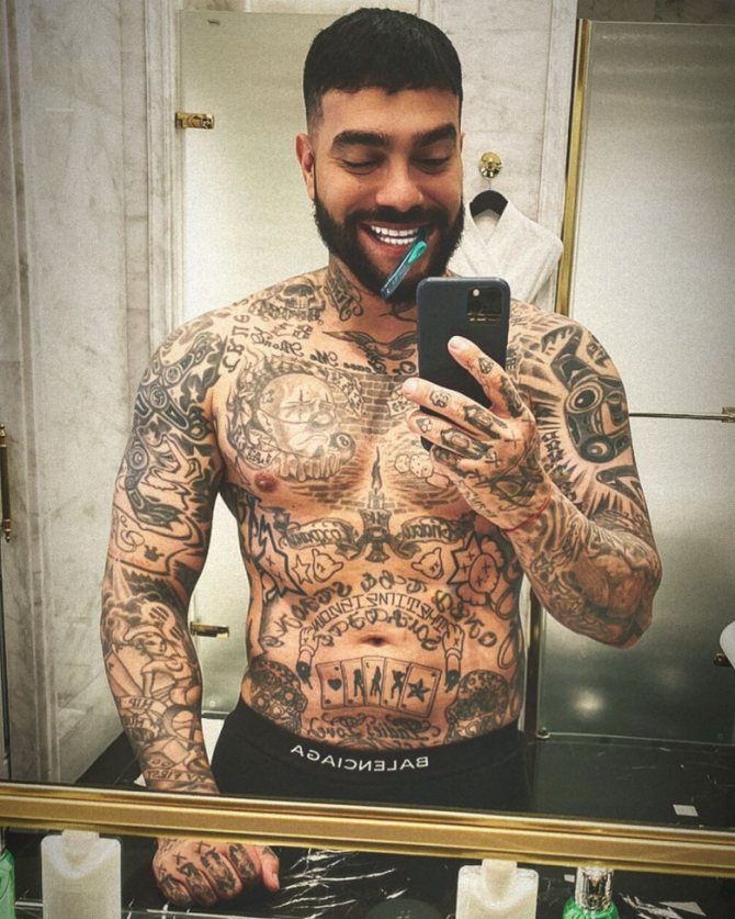 Tatouages de Timati