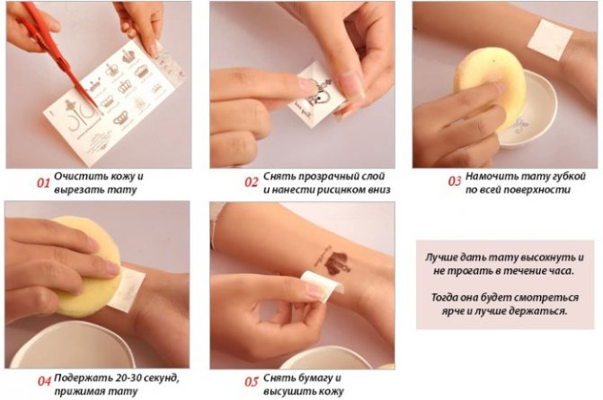 Tatouages temporaires. Comment le faire à la maison : avec un stylo gel, du henné, de la peinture, des autocollants, colorés et en noir et blanc, avec un crayon pour les yeux, un marqueur, avec un pochoir.