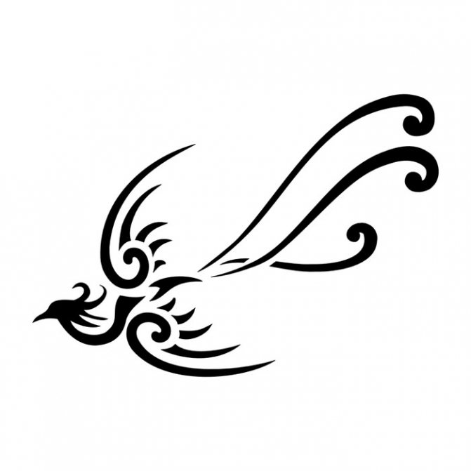 Pochoir pour oiseau de mehendi