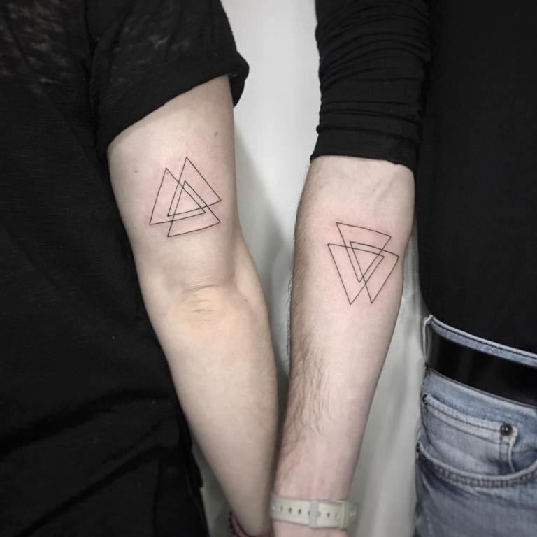 triangles de tatouage