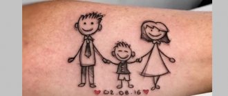Tatouages familiaux émouvants