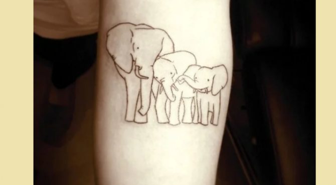 Tatouages familiaux émouvants