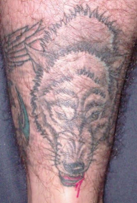 pénitencier signification du tatouage de loup