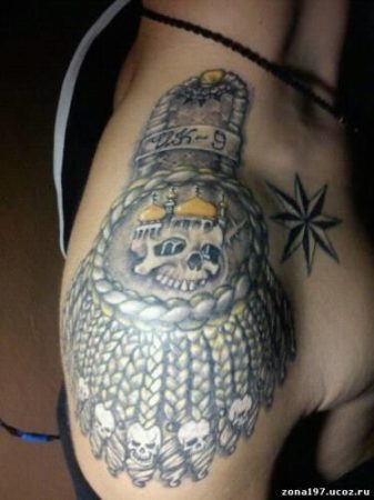 tatouages de prison, épaulettes