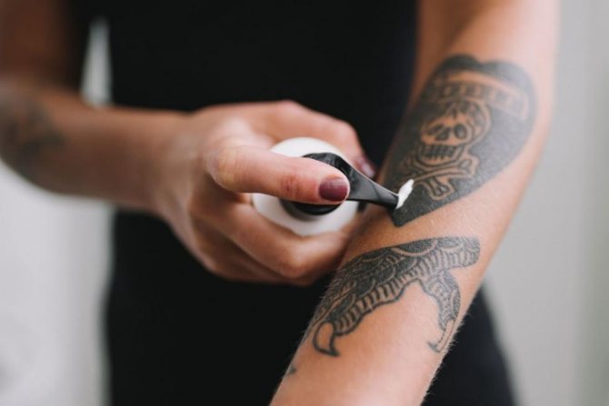 Soins des tatouages