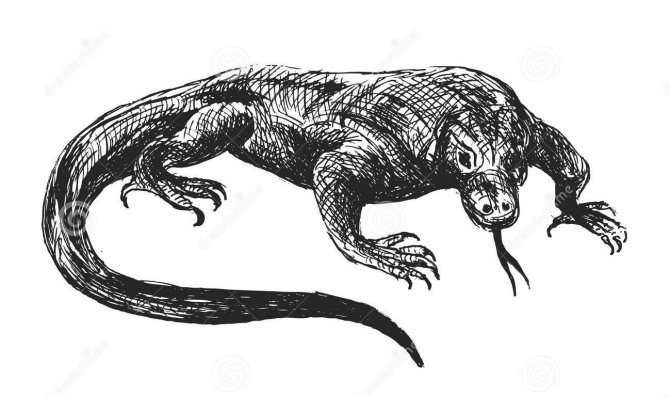 Version tatouée d'une grue