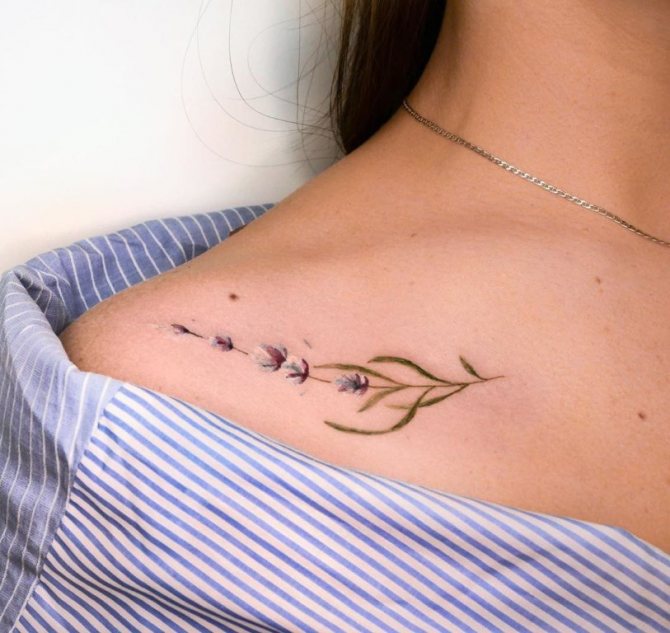 tatouage de brindille