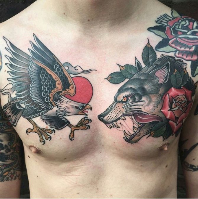le loup et l'aigle