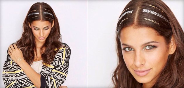 tatouages temporaires sur les cheveux