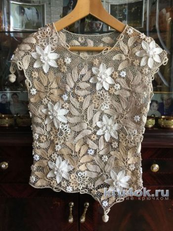 Chemisier en crochet (dentelle irlandaise)