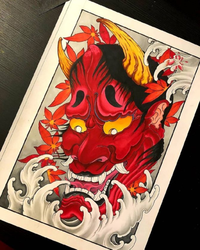 Tatouage de démons japonais