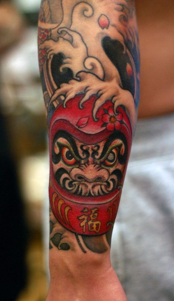 Tatouage de caractères japonais