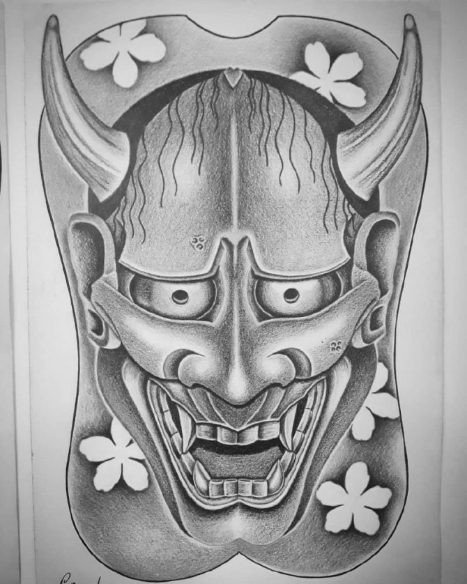 Masques de tatouage japonais