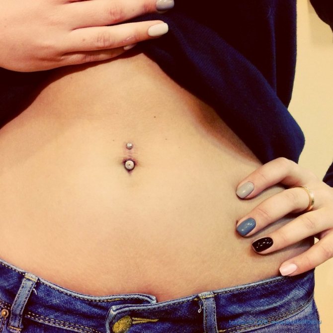 Piercings guéris