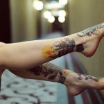 Tatouages de jambes de femmes