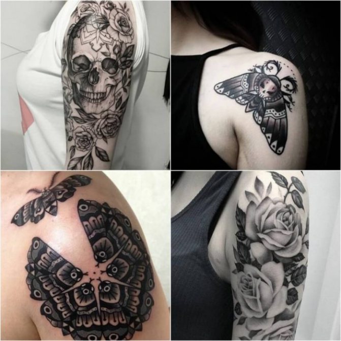 tatouage de femmes sur la main - tatouages de femmes sur l'épaule - tatouage sur l'épaule pour les filles