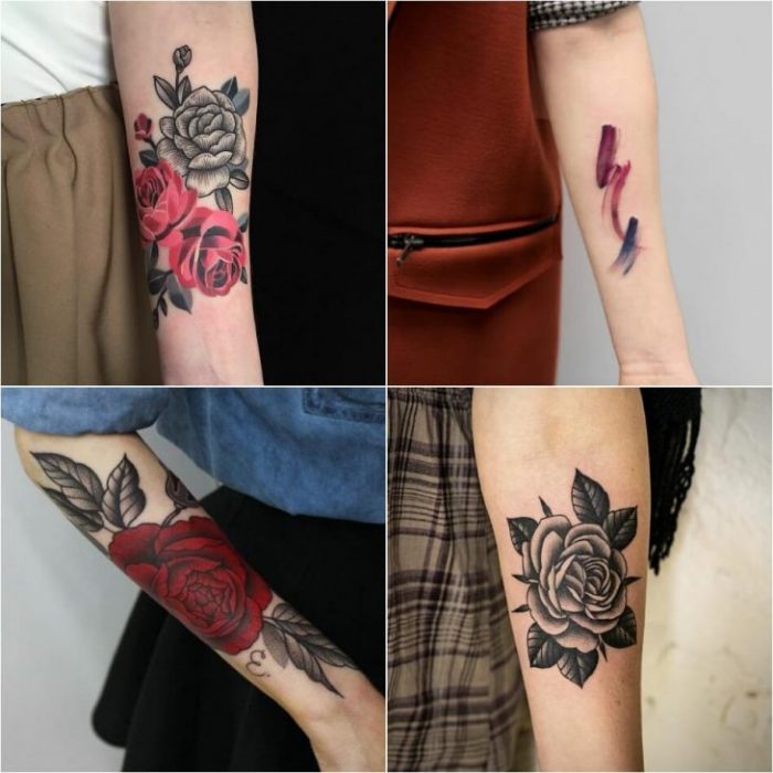 tatouage de femmes sur le bras - tatouages sur l'avant-bras pour les filles