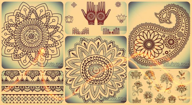 La signification du mehendi - exemples de motifs