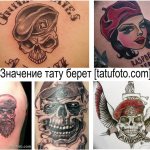 Signification du béret - Une collection de motifs de tatouage sur photo