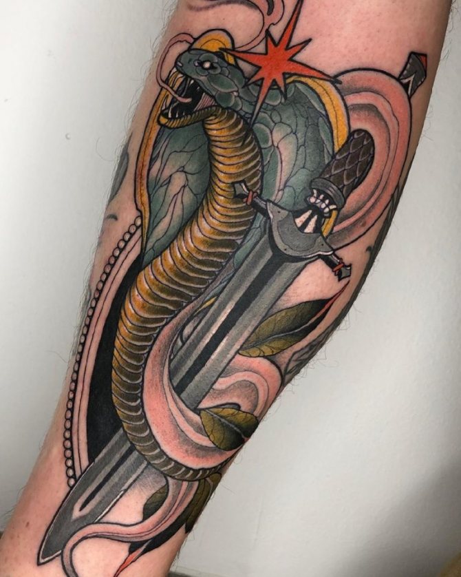 signification de la dague de tatouage