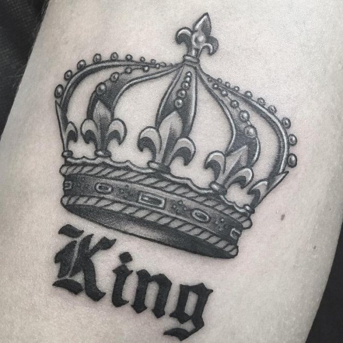 signification du tatouage de la couronne