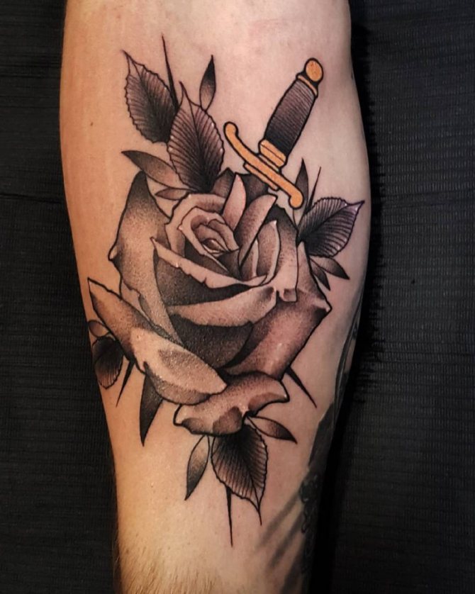 signification du couteau de tatouage