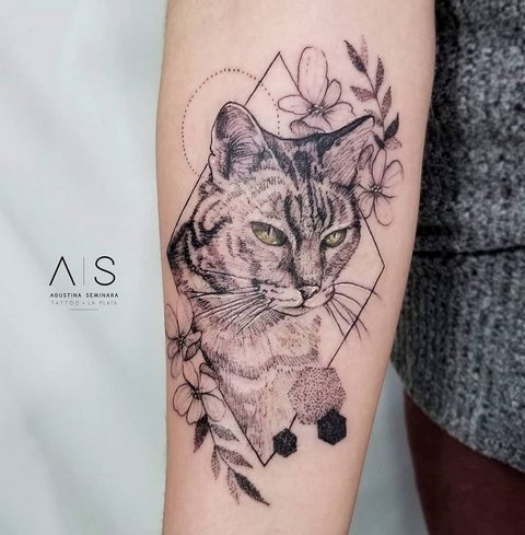 Signification du tatouage de chat pour filles et hommes, chats égyptiens, sphinx, tête de chat, noir, ailes, pattes