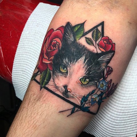 Signification du tatouage de chat pour filles et hommes, chats égyptiens, sphinx, tête de chat, noir, ailes, pattes