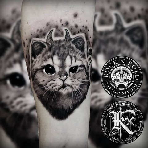 Signification du tatouage de chat pour filles et hommes, chats égyptiens, sphinx, tête de chat, noir, ailes, pattes