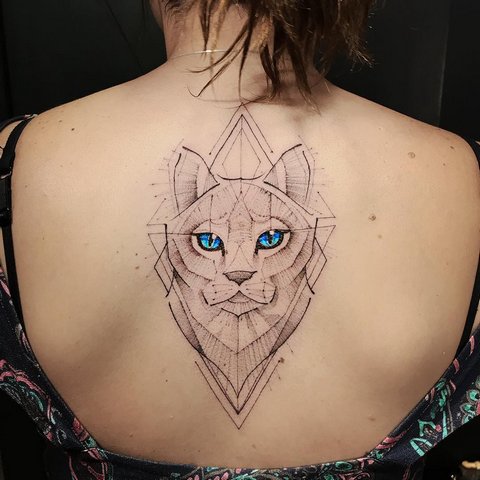 Signification du tatouage de chat pour filles et hommes, chats égyptiens, sphinx, tête de chat, noir, ailes, pattes