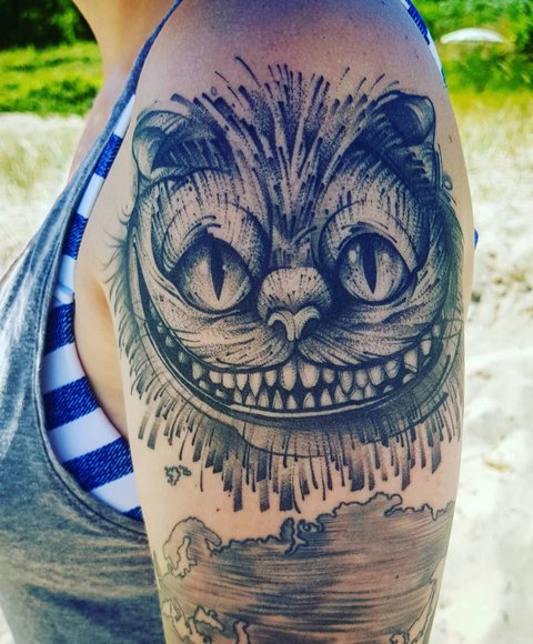 Signification du tatouage de chat pour filles et hommes, chats égyptiens, sphinx, tête de chat, noir, ailes, pattes