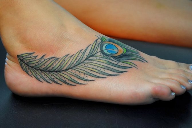 Signification du tatouage d'une plume